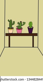 
Cactus Vector Painting
