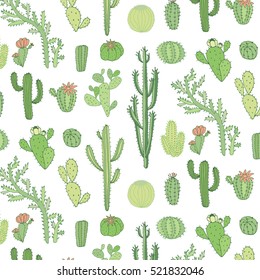 cactus vector pattern