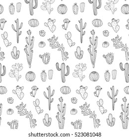 cactus vector pattern