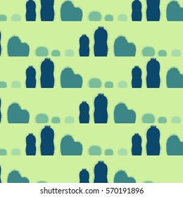 Cactus vector pattern background texture for fabric or banner