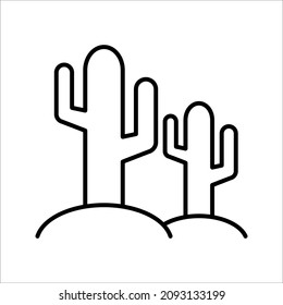 Cactus vetor icon isolated on white background. eps 10