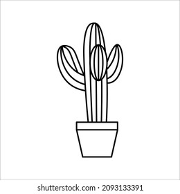 Cactus vetor icon isolated on white background. eps 10