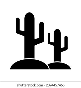 Cactus vetor icon isolated on white background. eps 10