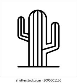 Cactus vetor icon isolated on white background. eps 10