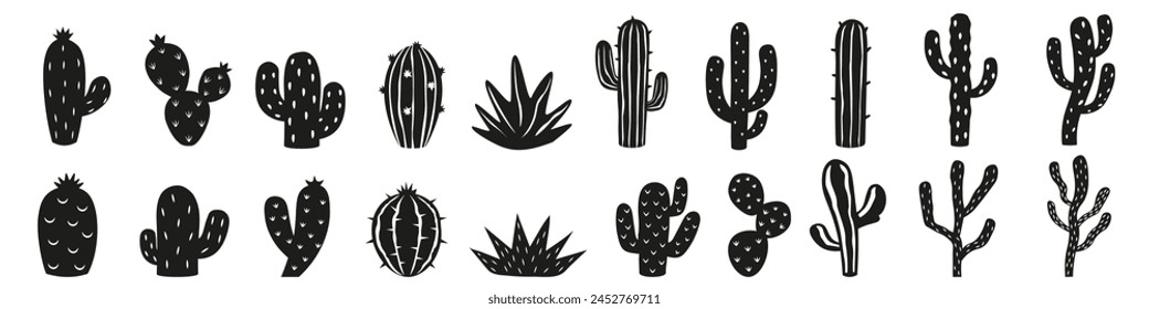 Cactus woodcut. Cactus brazilian cordel.