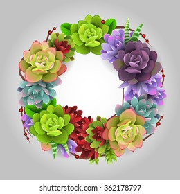 Cactus wreath