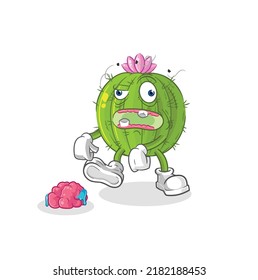 the cactus zombie character.mascot vector