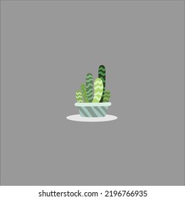 Cactuses illustrations of cactus, spiny tropical plants with flowers vector