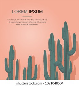 Cactuses. Vector Illustration