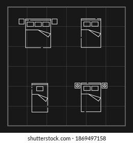 CAD Block for Architectural Design, Vector Version