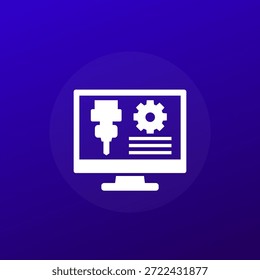 CAD, Ícone de vetor de design com auxílio de computador