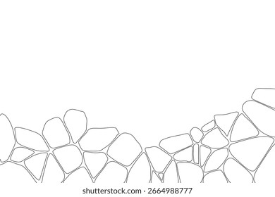CAD Drawings. Stone wall pattern for landscape, outdoor and park, etc.	
