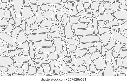 Desenhos CAD. Padrão de parede de pedra para paisagem, exterior e parque, etc.	