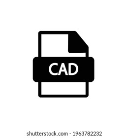 Cad file icon on a white background