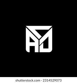 CAD letter logo creative design with vector graphic, CAD simple and modern logo. CAD luxurious alphabet design  