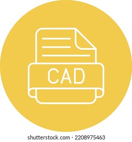 Cad vector icon. Can be used for printing, mobile and web applications.