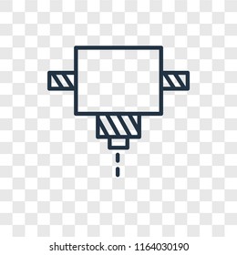 Cad vector icon isolated on transparent background, Cad logo concept