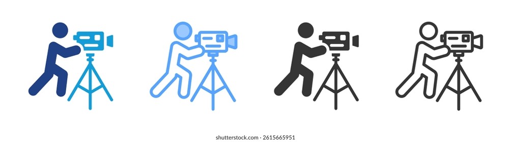 Cadastral Surveyor icon set multiple style collection