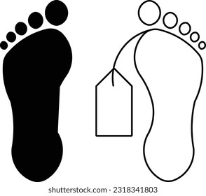 cadaver body corpse dead feet Outline