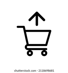 Caddie shop or shopping cart icon