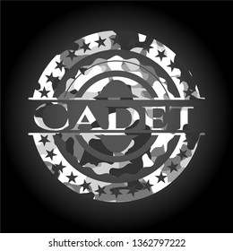 Cadet On Grey Camo Texture