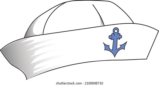 Sombrero de marinero vector 4