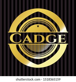 Cadge shiny emblem. Vector Illustration. Detailed.