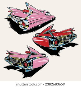 Cadillac eldorado 1959 illustration pack