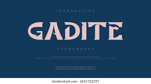 Cadite  bold capital alphabet letter logo design