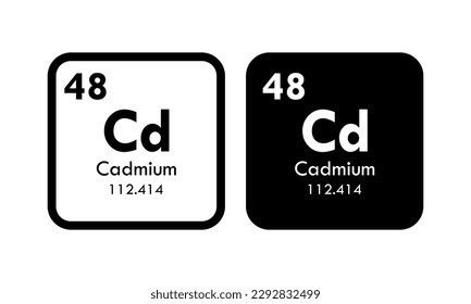 cadmium icon set. vector template illustration  for web design
