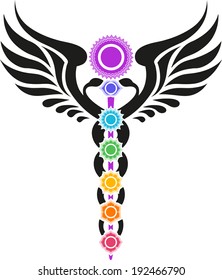 Caduceus, 7 Chakras, Kundalini Energy