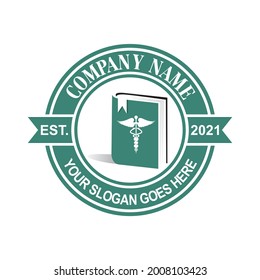 caduceus book logo , pharmacy logo