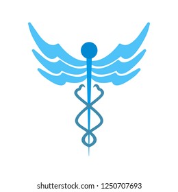 Caduceus Flat multi color icon 