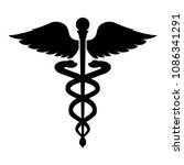 Caduceus health symbol Asclepius