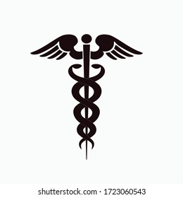 caduceus health symbol vector file