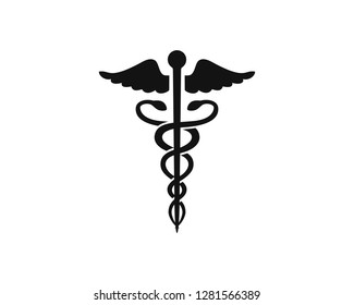 Caduceus Icon Logo