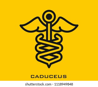 Caduceus icon signs