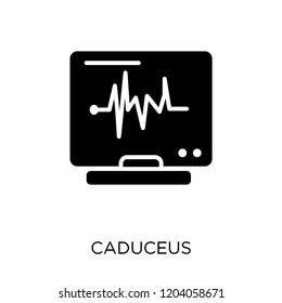 Caduceus icon. Caduceus symbol design from Health and medical collection. Simple element vector illustration on white background.