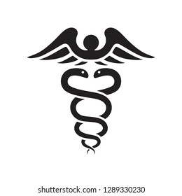 caduceus icon vector