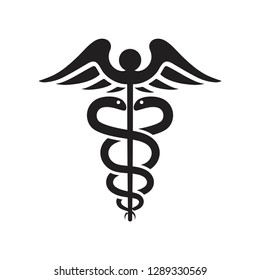 caduceus icon vector