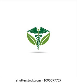 caduceus illustrations icon, Medical health care icon, Snake with wing icon 