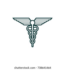 Caduceus Logo Design