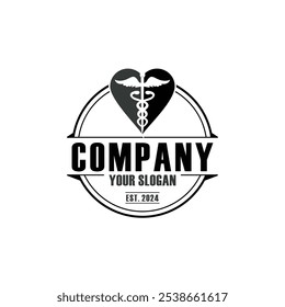Logotipo de Caduceus, Vector del logotipo de la farmacia