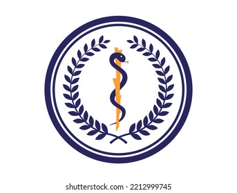 Caduceus medical icon vector illustration