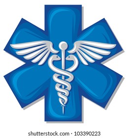 caduceus medical symbol 