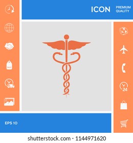 Caduceus medical symbol
