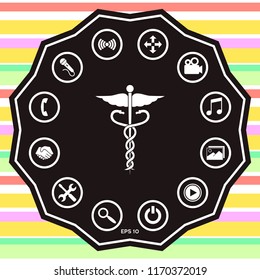 Caduceus medical symbol