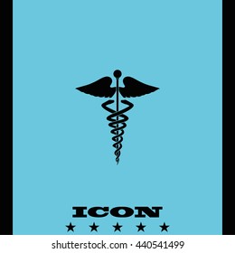 Caduceus medical symbol.
