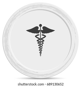 Caduceus medical symbol.