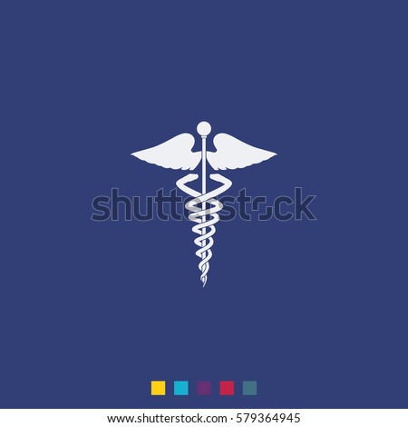 Caduceus medical symbol.